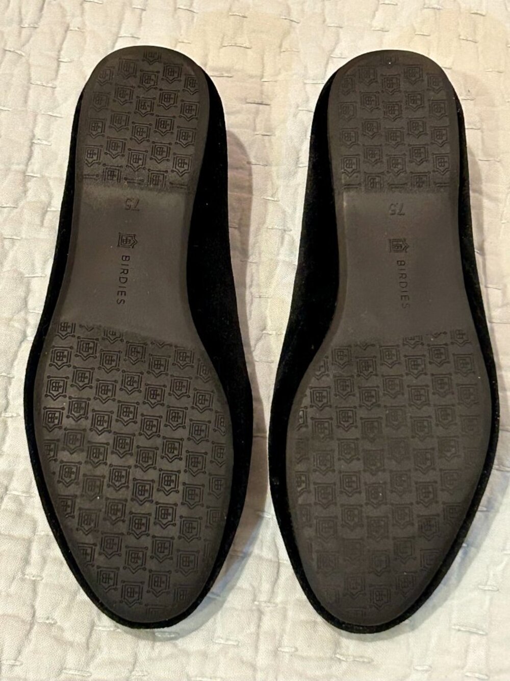 Birdies - The Starling - Black Velvet Flat - Size 7.5 with Box - Picture 9 of 15